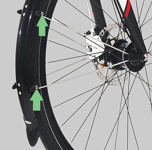 Bakre del av forskjermen